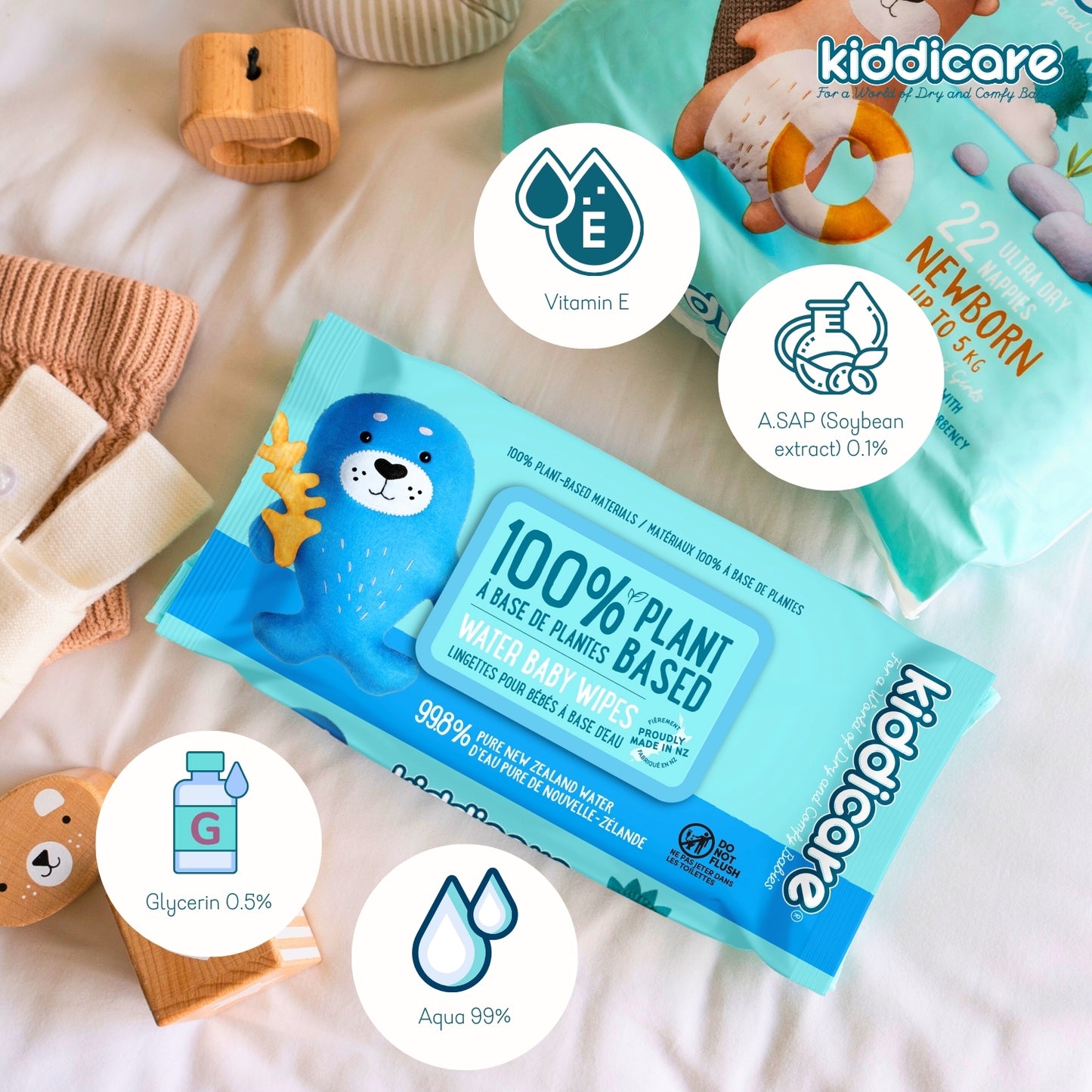 Kiddicare Water Baby Wipes