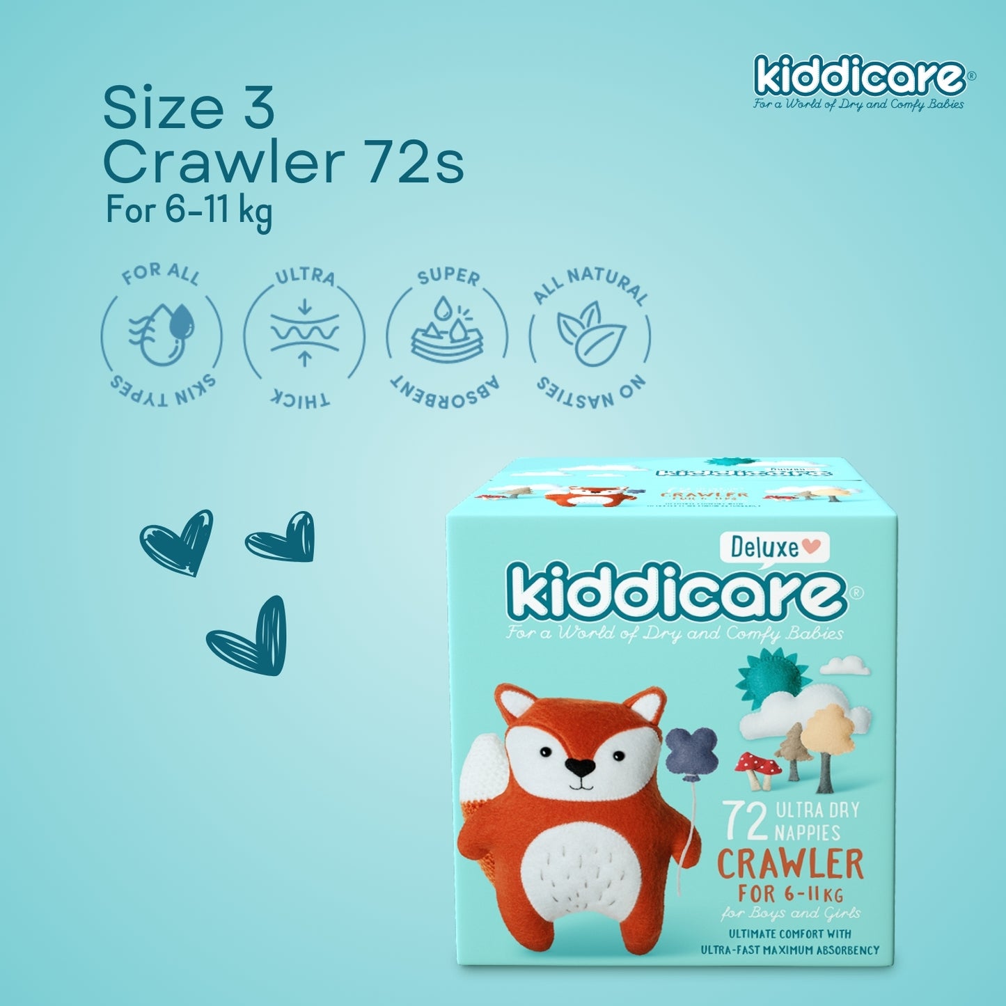 Kiddicare Deluxe Premium Unisex Nappy