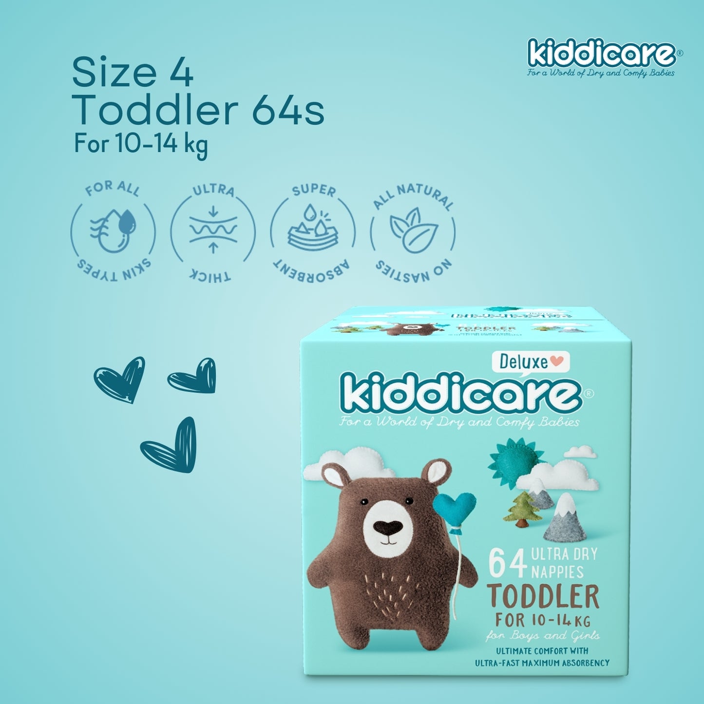 Kiddicare Deluxe Premium Unisex Nappy