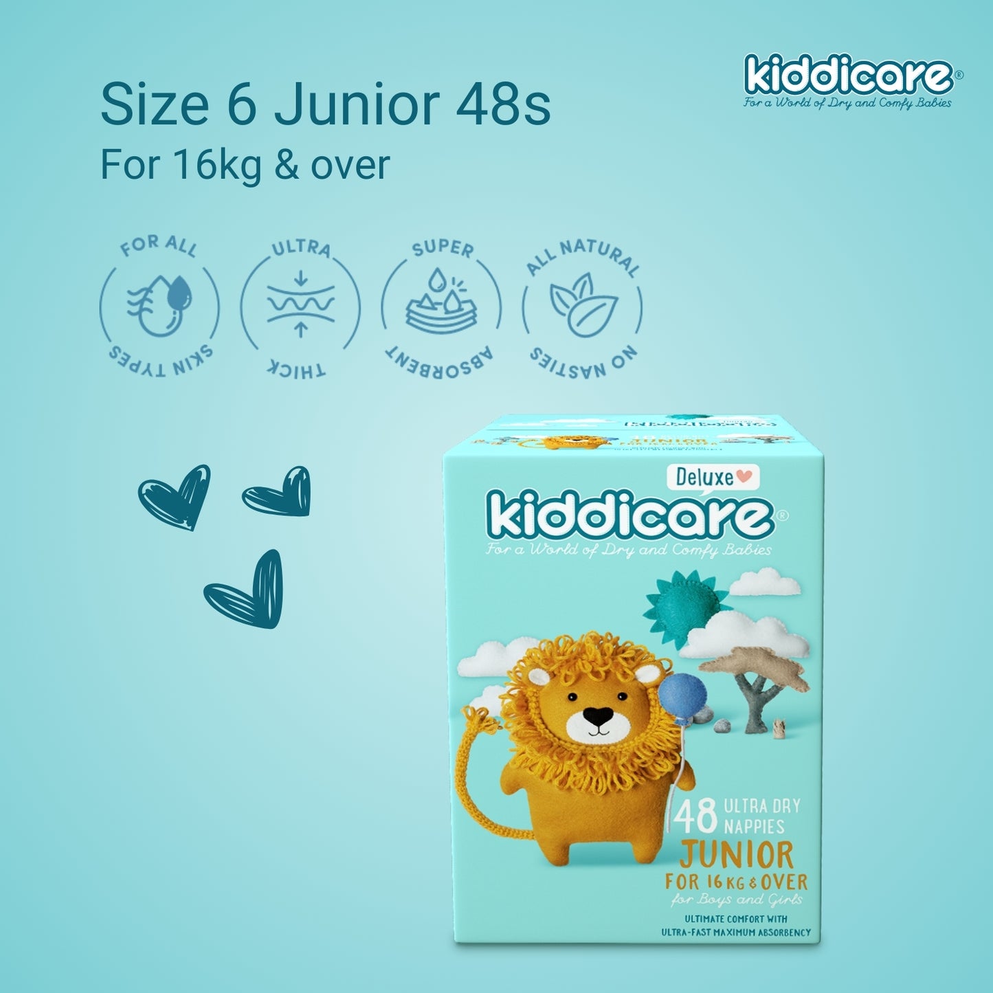 Kiddicare Deluxe Premium Unisex Nappy