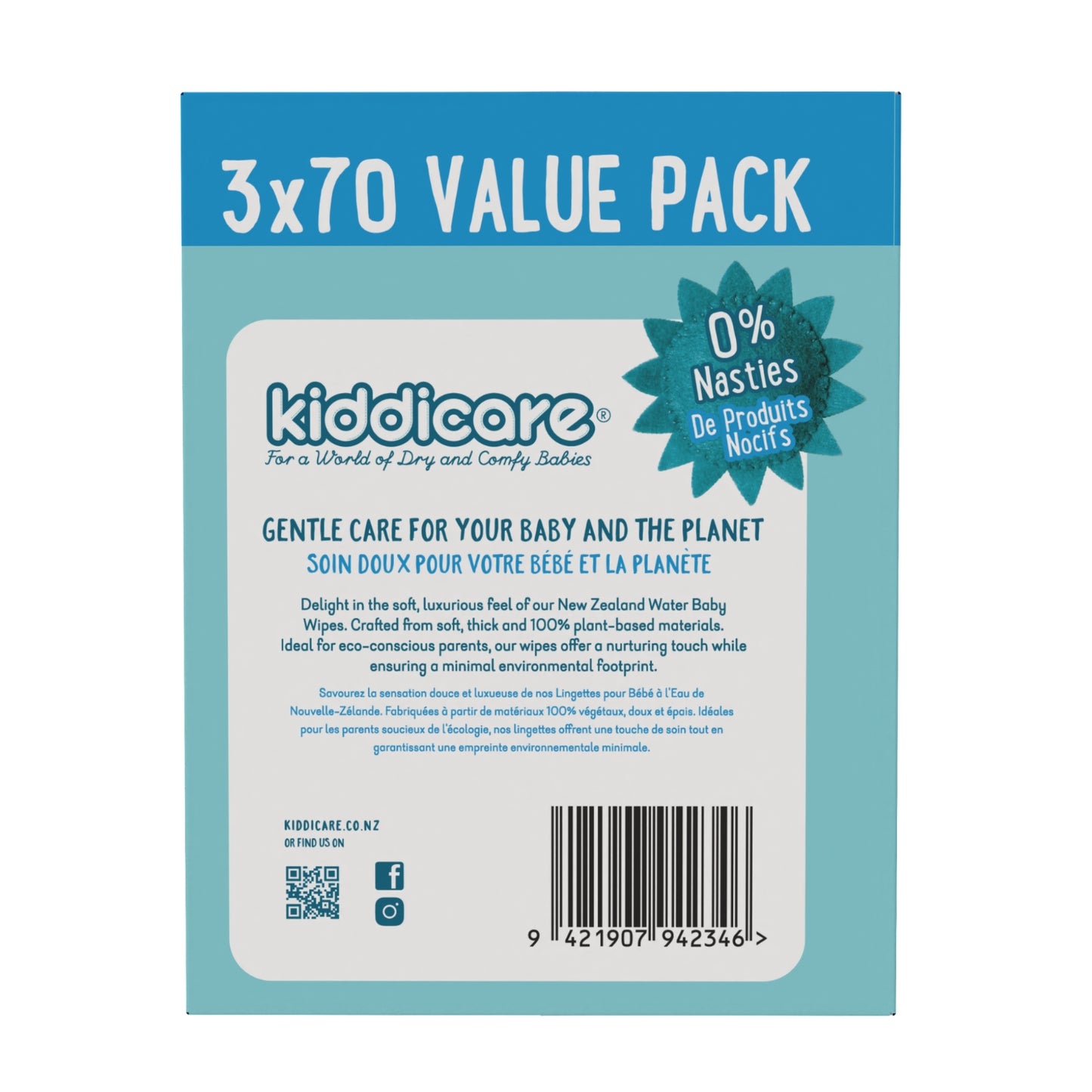 Kiddicare Water Baby Wipes
