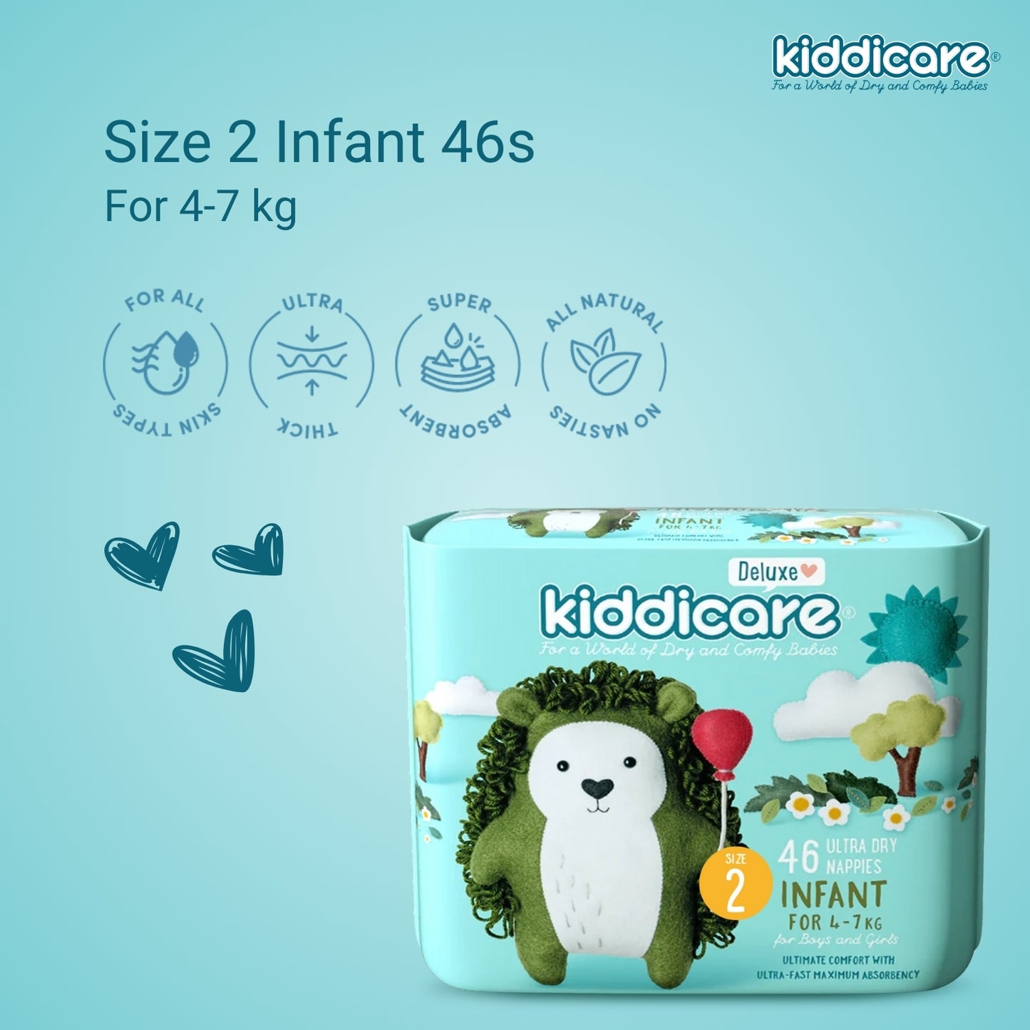 Kiddicare Deluxe Premium Unisex Nappy