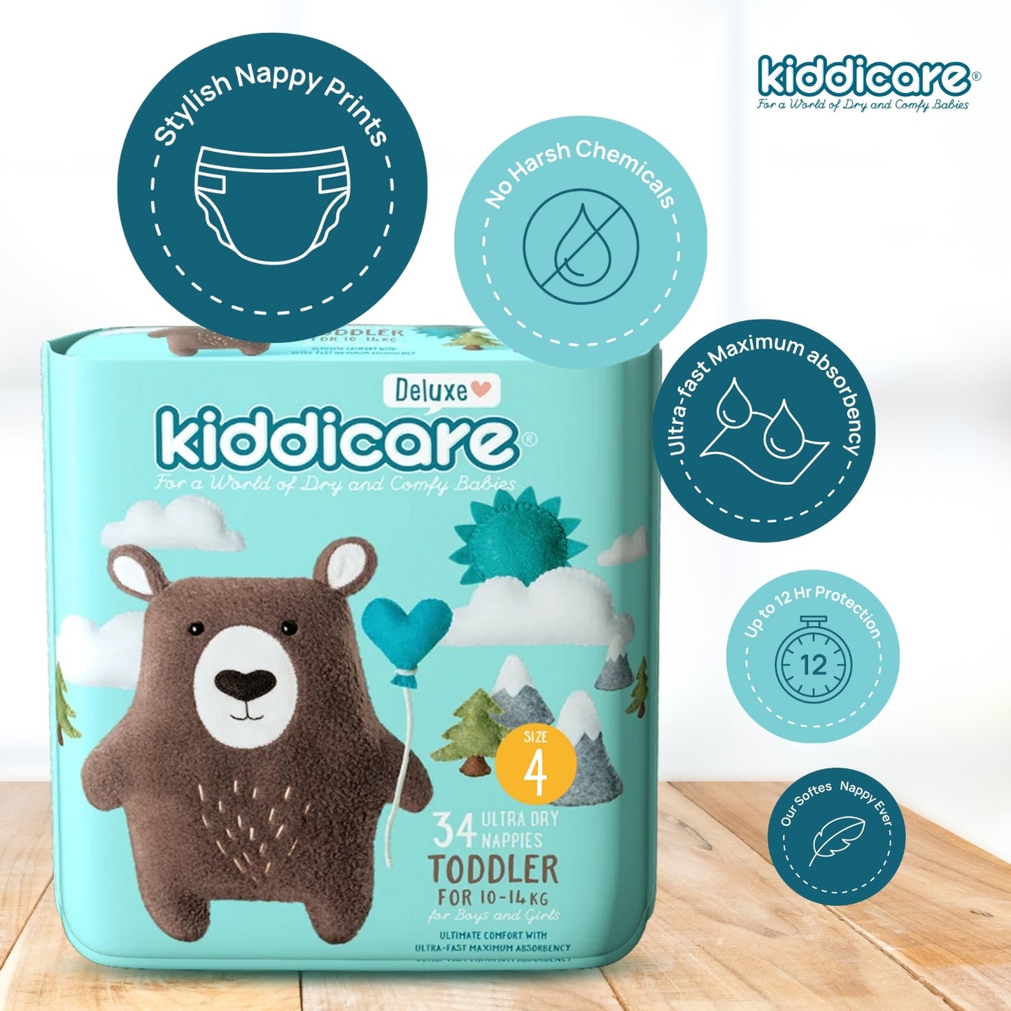 Kiddicare Deluxe Premium Unisex Nappy