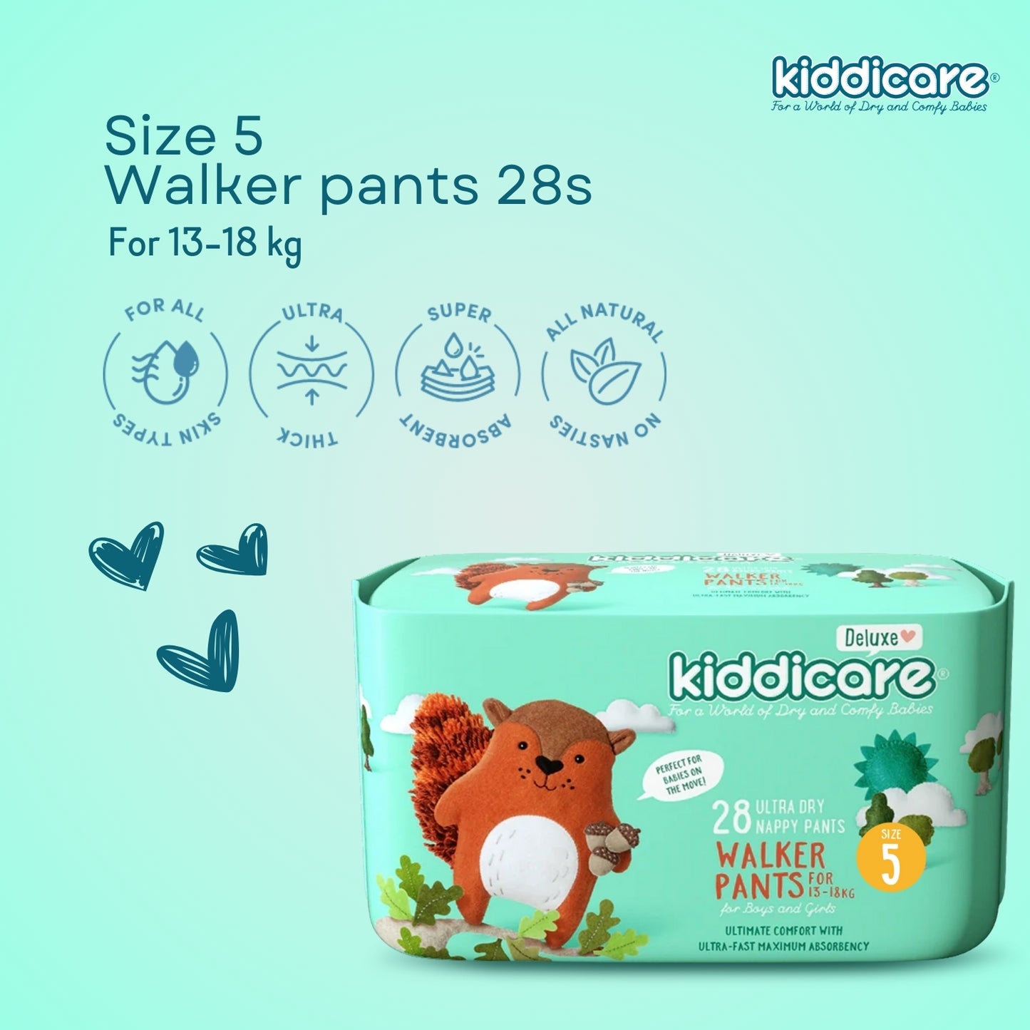 Deluxe Walker Nappy Pants Size 5