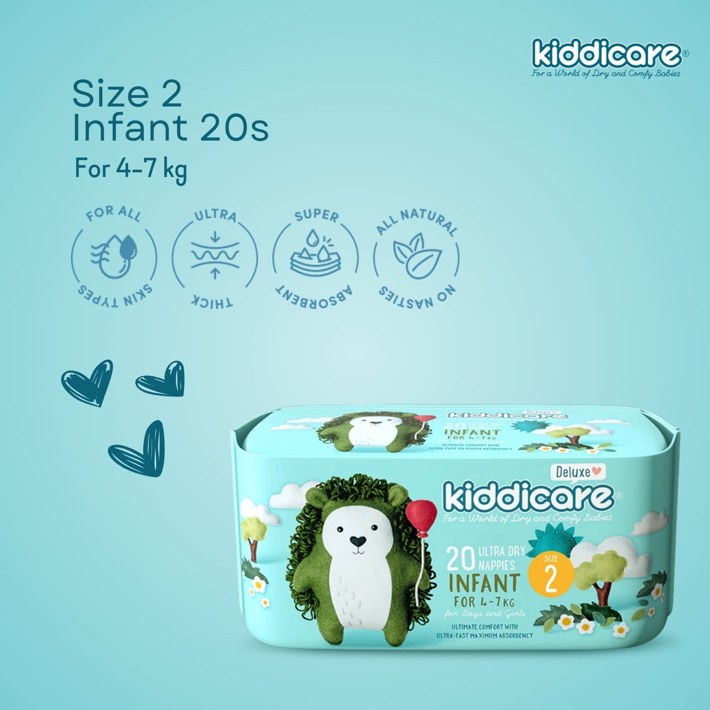 Kiddicare Infant Nappies Size 2