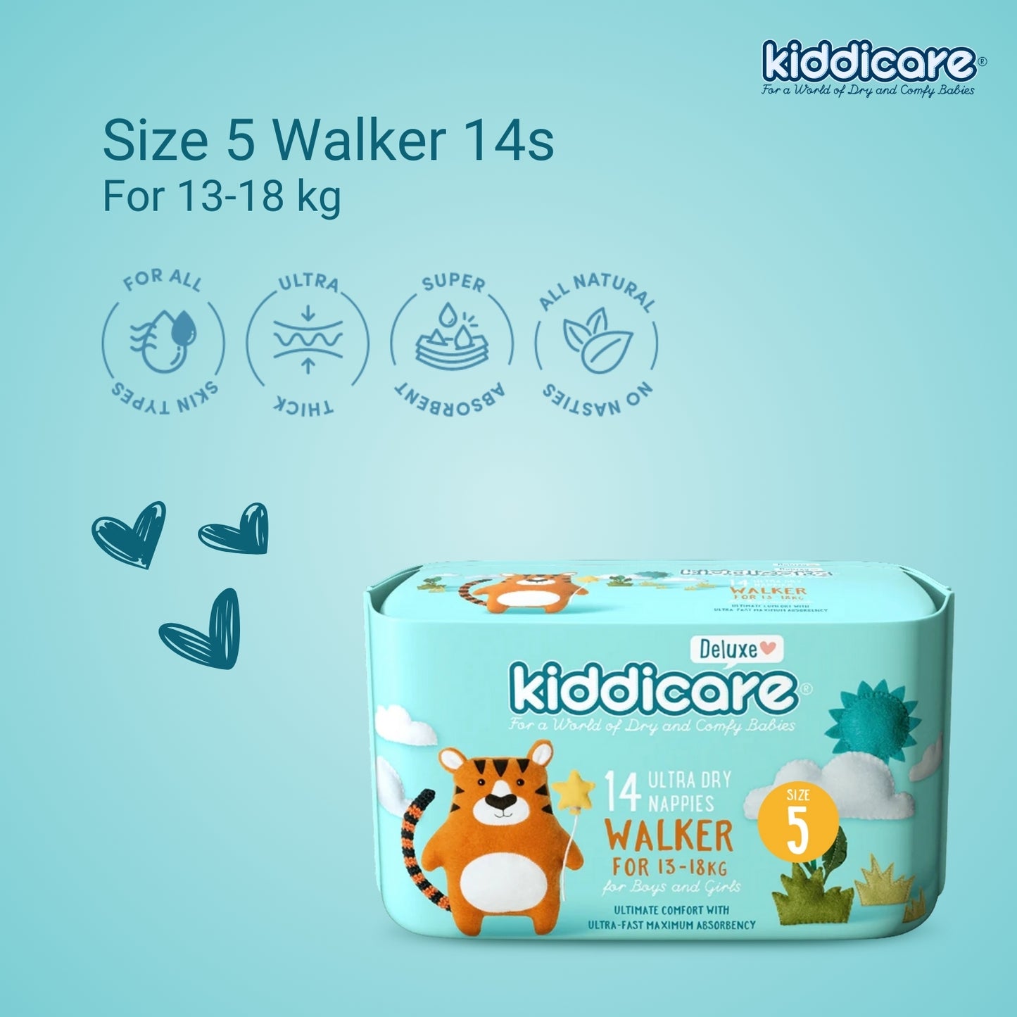 Kiddicare Walker Nappies Size 5