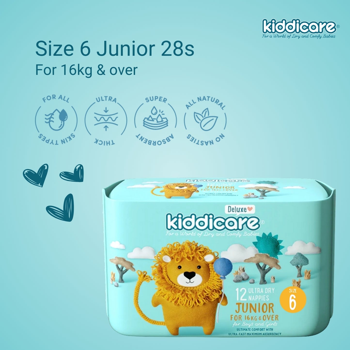 Kiddicare Deluxe Premium Unisex Nappy