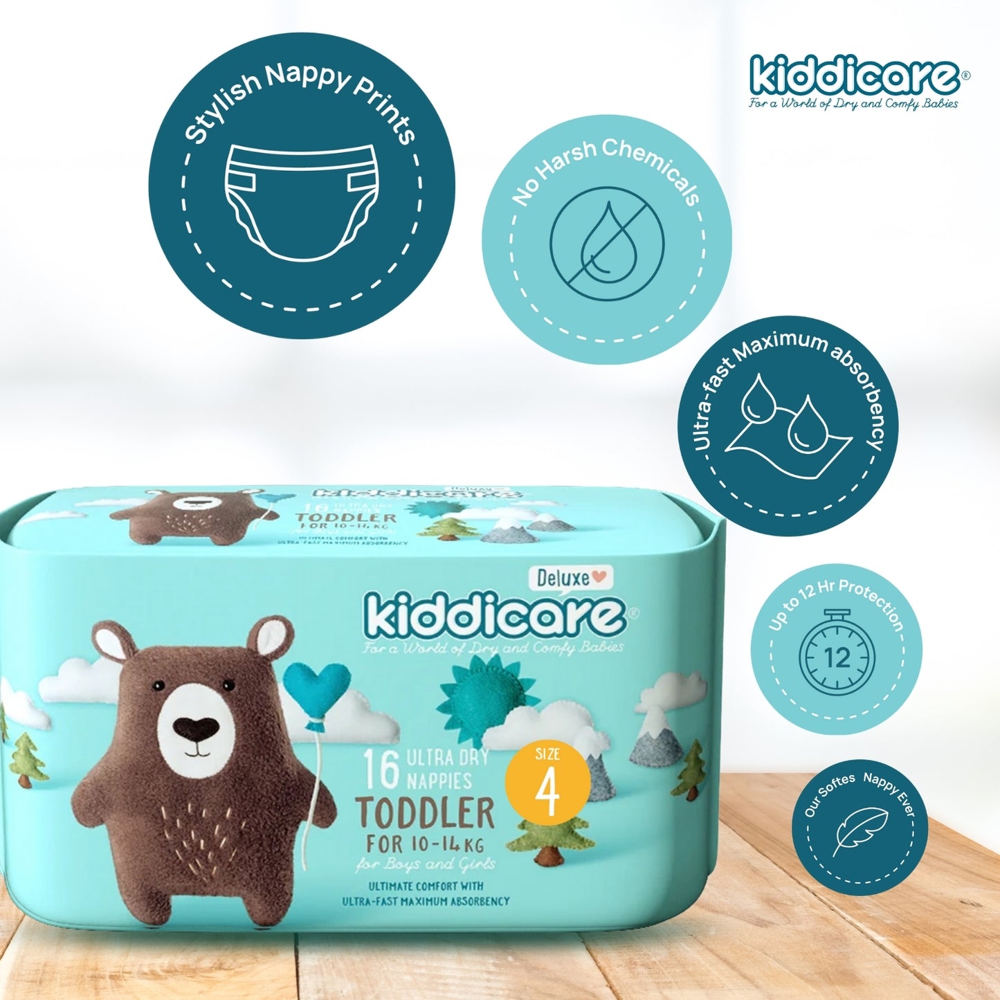 Kiddicare Deluxe Premium Unisex Nappy